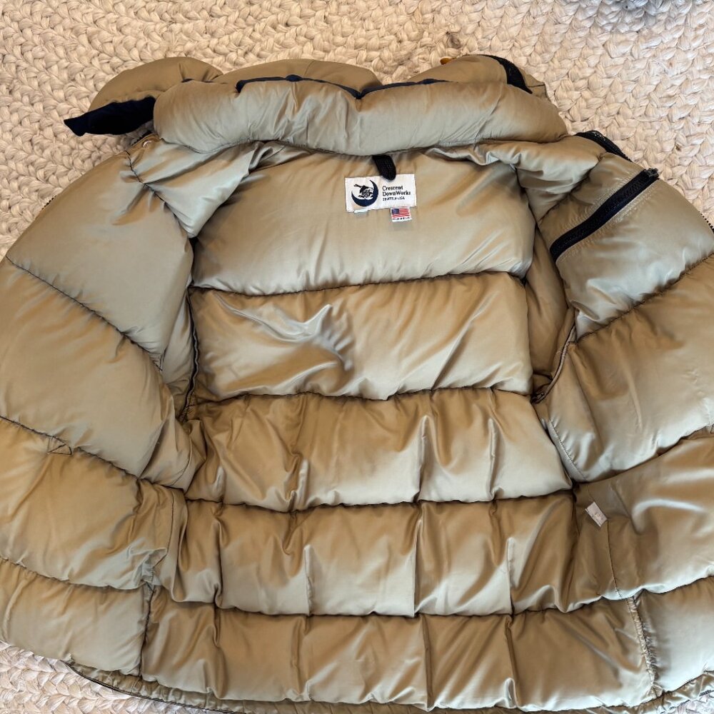 Crescent Down Works Navy Down Sweater - Size M Used - Picture 4 of 8